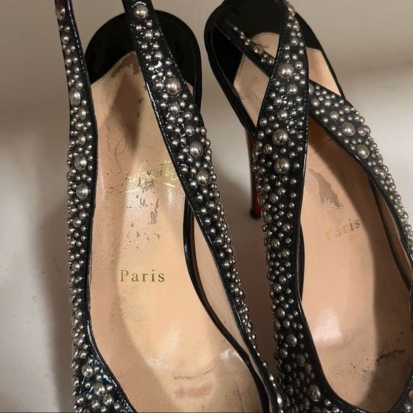 Christian Louboutin Heels Studded size 40.5 - Picture 9 of 10